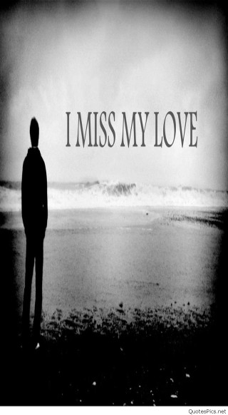 Man beach ocean i miss 2 - my love free wallpaper