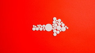 Red pills white pill holder - david diao free wallpaper