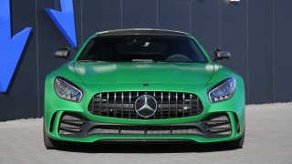 Green mercedes sports car blue - cobra free wallpaper