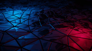Red blue triangles lines blue - a pattern of triangles free wallpaper