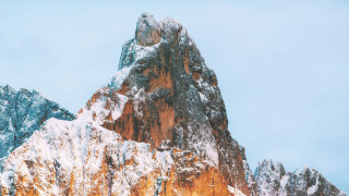 Snowy mountain blue sky bare - peak free wallpaper for desktop