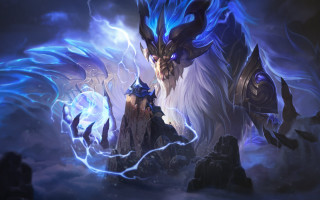 Demon hugehead lightning mountain epsylon - huge free wallpaper