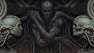 Alien couple biomechanical gothic ultrafine - donato giancola free wallpaper