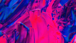 Colorful painting red blue black - chromatic aberration free wallpaper