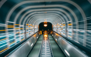 Subway tunnel motion blur futurism - motion blur free wallpaper