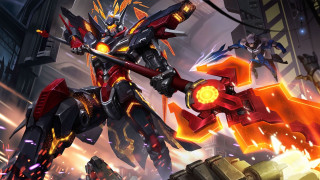 Robot sword city giant mecha - a giant robot free wallpaper