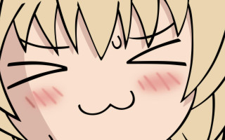 Girl eyes closed hair blowing - kawaii free wallpaper