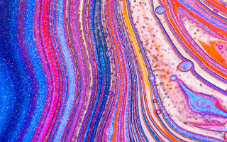 Colorful bubbles water drops aurora - kinetic pointillism free wallpaper