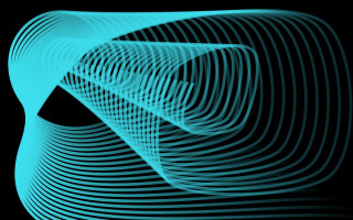 Blue abstract wavy lines black - wavy free wallpaper for desktop