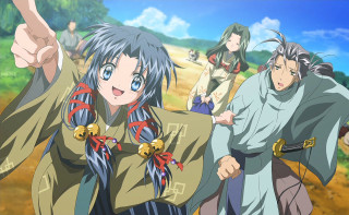 Anime group pointing excitement outfits - something free wallpaper