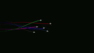 Plane rainbow generative vector path - back end free wallpaper