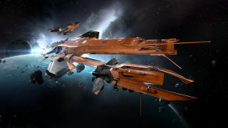 Space station planet ships star 2 - two ship free wallpaper