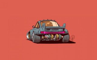 Car trunk person edroth cyberpunk - extreme illustration free wallpaper