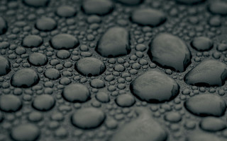 Water droplets black white macro - material free wallpaper