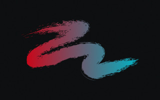 Red blue swirl black background - vector curve free wallpaper