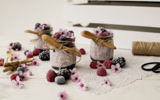 Berry jars twine kimono florianne - food photography free wallpaper