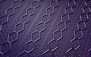 Purple hexagon geometric abstract blue - sharp high detail free wallpaper