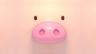 Pink pig nose brown dots - pink background free wallpaper