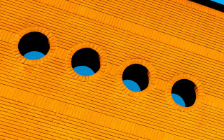Wall holes blue sky macro - a close up of a wall free wallpaper for desktop