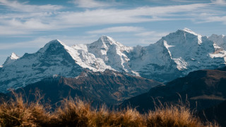 Mountain range snow capped blue 4 - free mountains wallpaper