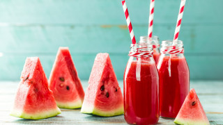 Watermelon juice straws red white - andries stock free wallpaper for desktop