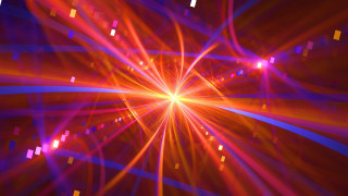 Bright light skyline holography raytrace - a pattern of lines free wallpaper