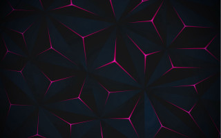 Dark pink geometric abstract beeple - a pattern free wallpaper for desktop