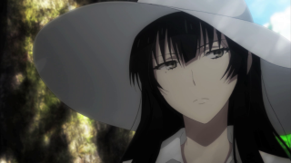 Woman white hat green tree - a white hat free wallpaper