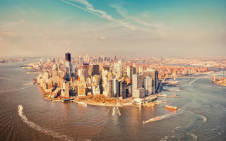 Cityscape tower water boat sunset - the water near free wallpaper