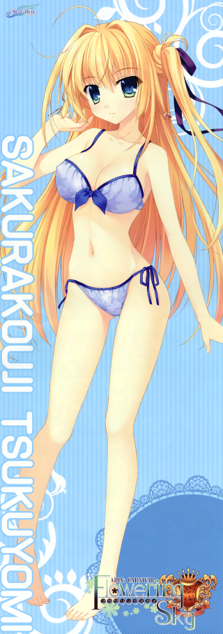 Cartoon girl bikini long hair - the water free wallpaper for mobile