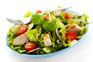 Salad with chicken fresh healthy - a salad free wallpaper