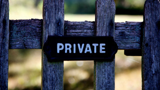 Private sign wooden fence park - david brewster free wallpaper