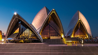 City skyline tower lights artdeco - buckminster fuller free wallpaper