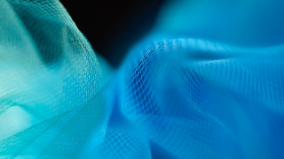 Blue background blurry cloth black - mesh wire free wallpaper