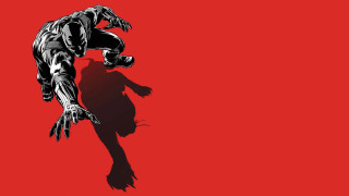 Black red jumping hero shadow - zdarsky free wallpaper