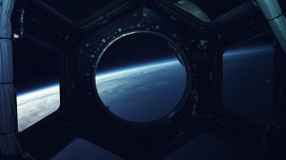 Earth view space station city - outer free wallpaper