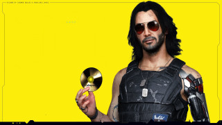 Bald man sunglasses spoon yellow - video game free wallpaper