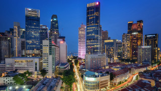 City skyline night tokyo architecture - free city wallpaper