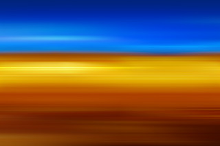 Blurry blue yellow sky plane - a plane in the distance free wallpaper