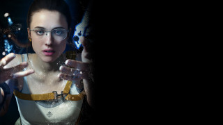 Creepy woman glasses cyberpunk portrait - cedric peyravernay free wallpaper