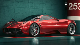 Red sports car garage gas - a garage next free wallpaper