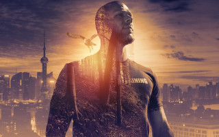 City skyline man bird architecture - liam brazier free wallpaper