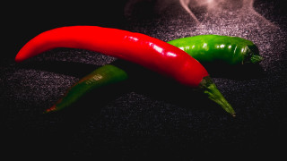Peppers smoke black surface ambient - a black surface free wallpaper for desktop