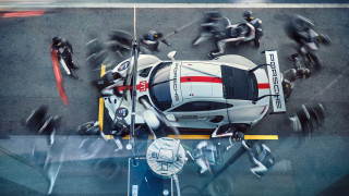 Car people motorcycle tiltshift photorealism - the ground behind free wallpaper