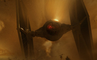 Star wars fighter red light - scene free wallpaper
