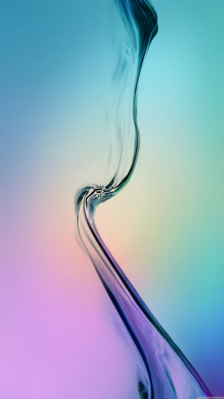 Liquid pouring glass blue pink - kinetic free wallpaper for mobile