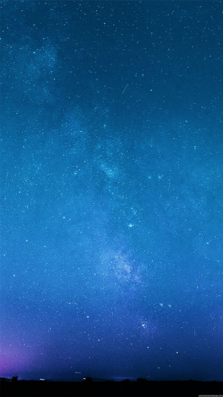 Night sky stars plane flying - free sky wallpaper for mobile