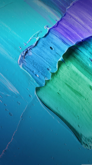 Colorful umbrella water wave closeup - bottom free wallpaper for mobile