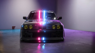 Police car hood light shining - cinematic lighting free wallpaper