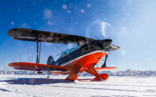 Small airplane snow field clouds - frostbite 3 engine free wallpaper for desktop